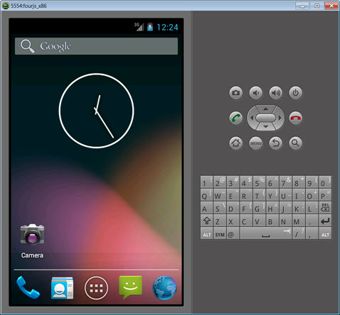 Android emulator.